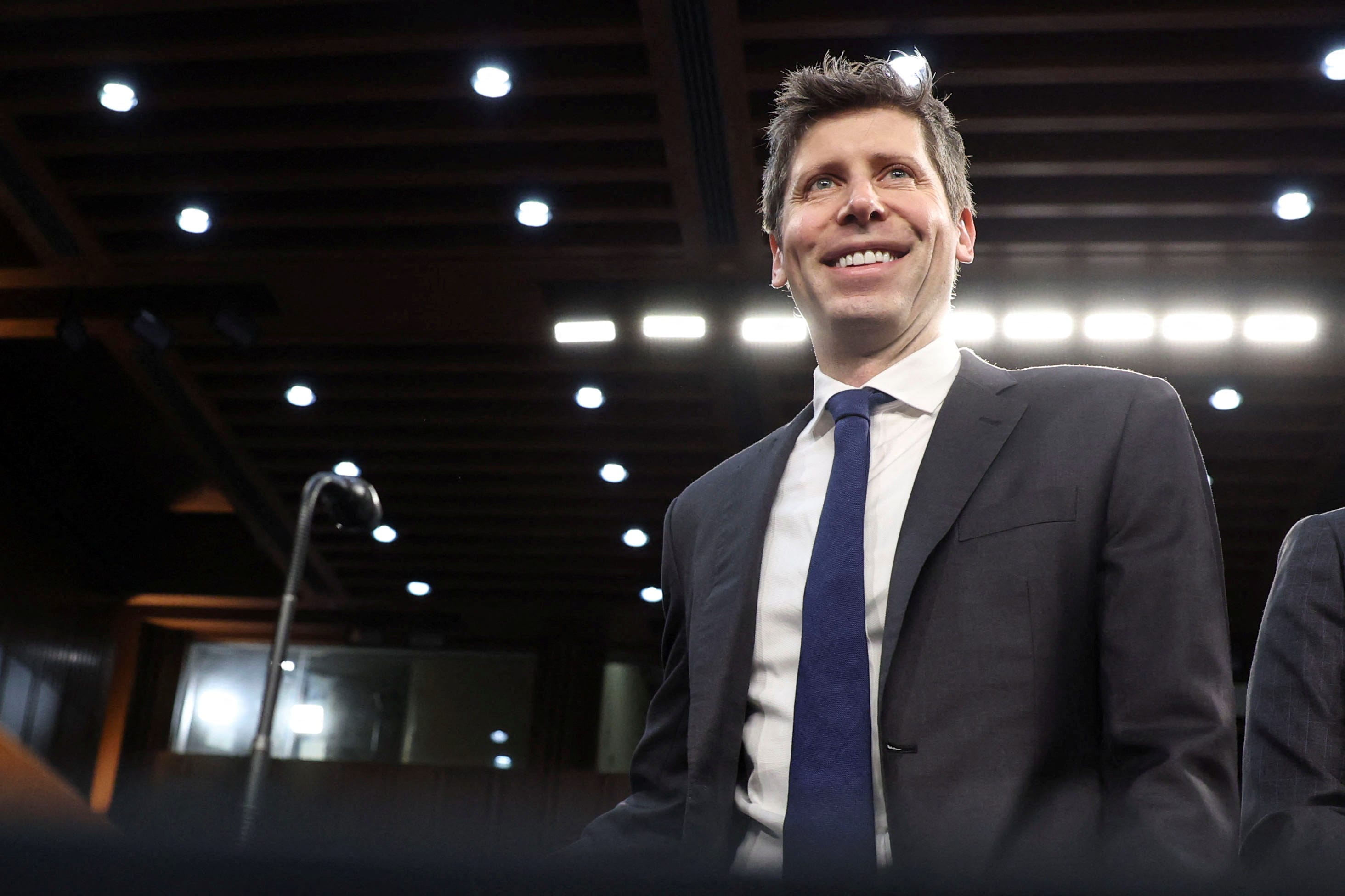 Sam Altman smiling