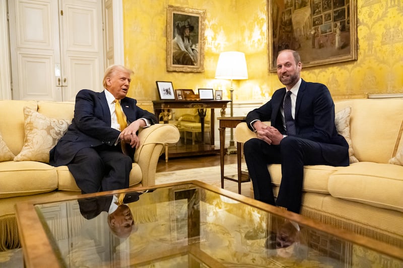 Donald Trump meets Britain's Prince William in Paris. British hopes of avoiding embarrassment now rely on Trump's professed fondness for the royals.