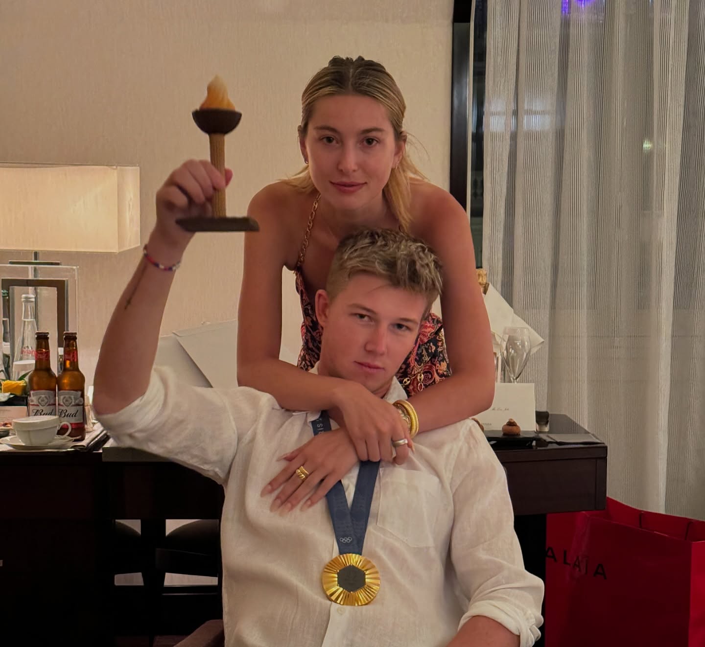 Eve Jobs and Harry Charles in 2024