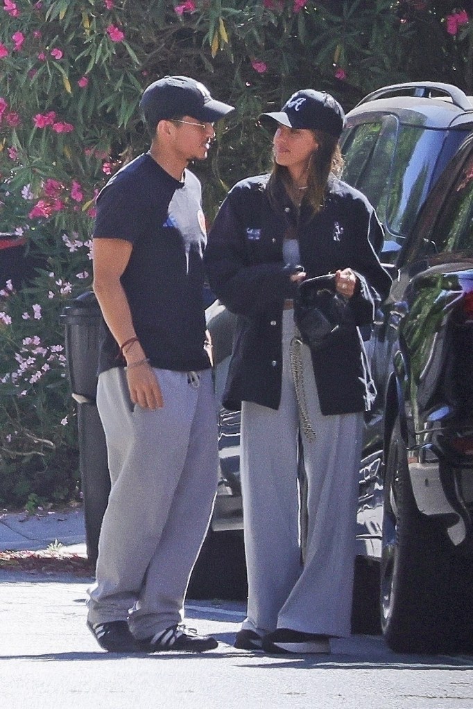 Jessica Alba and Danny Ramirez, passionately kissed outside of the latter's Los Angeles home on Friday.
