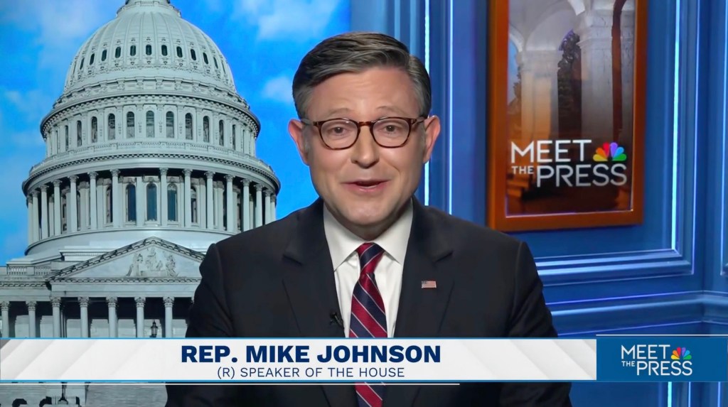 Rep. Mike Johnson, Speaker of the House, on Meet the Press.