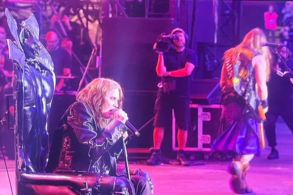 Ozzy Osbourne performing at the Black Sabbath farewell concert on July 5.