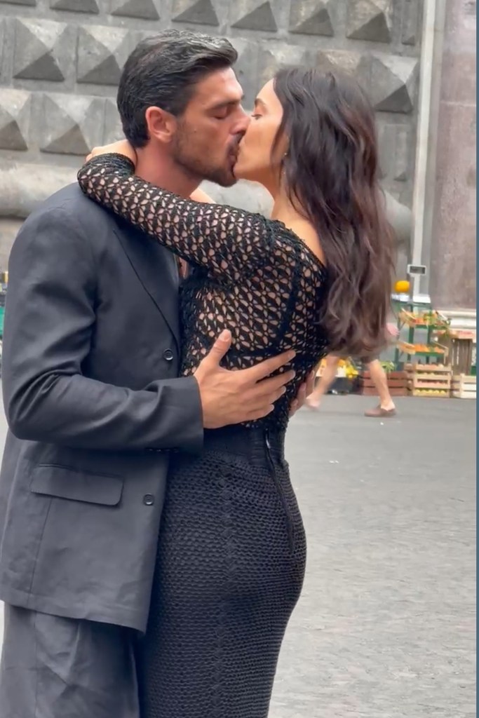 Irina Shayk and Michele Morrone make out in Napoli, Italy, for Dolce & Gabbana campaign
