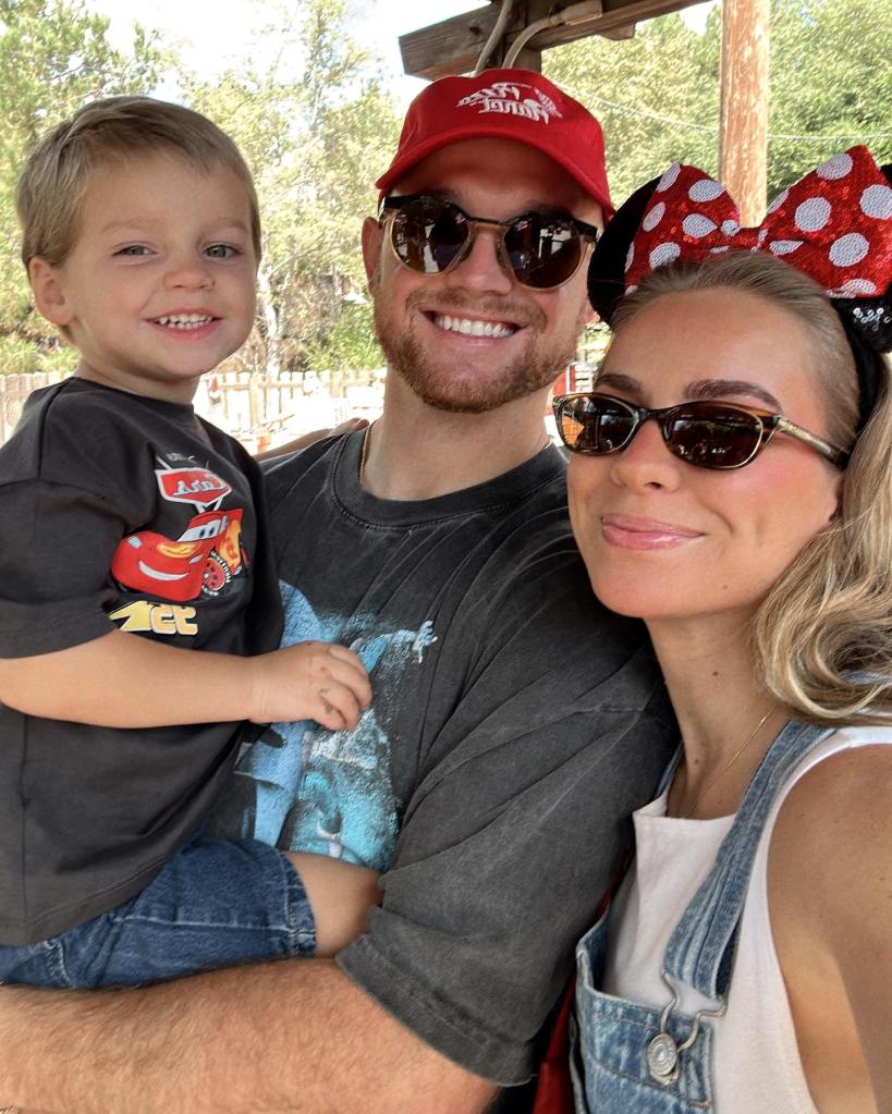 Emilie Kiser and husband Brady; son Trigg.