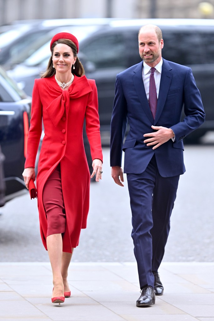 Prince William and Kate Middleton in March 2025