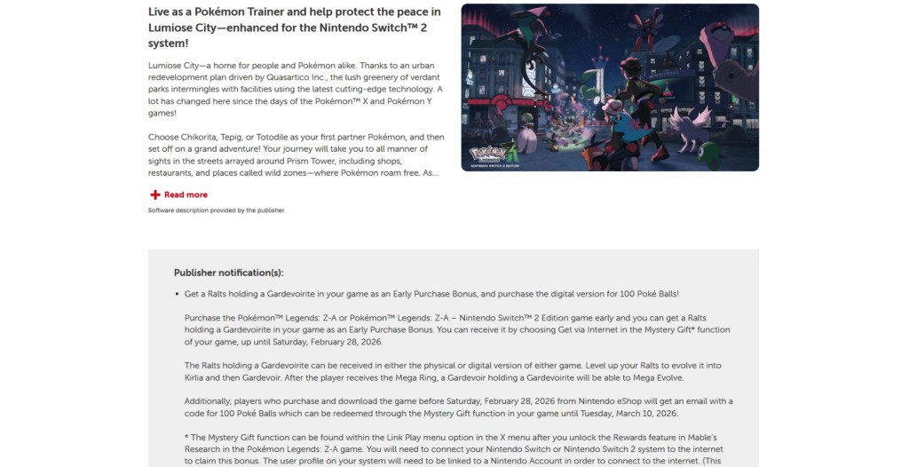 Pokemon Legends Z-A Link Play Mode