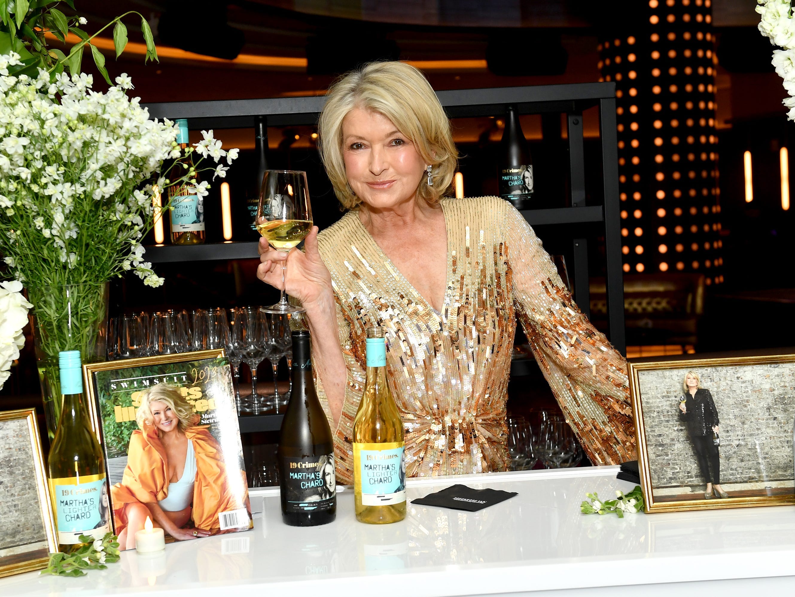 Martha Stewart attends the 2023 Sports Illustrated Swimsuit Issue release party at Hard Rock Hotel New York on May 18, 2023 in New York City.