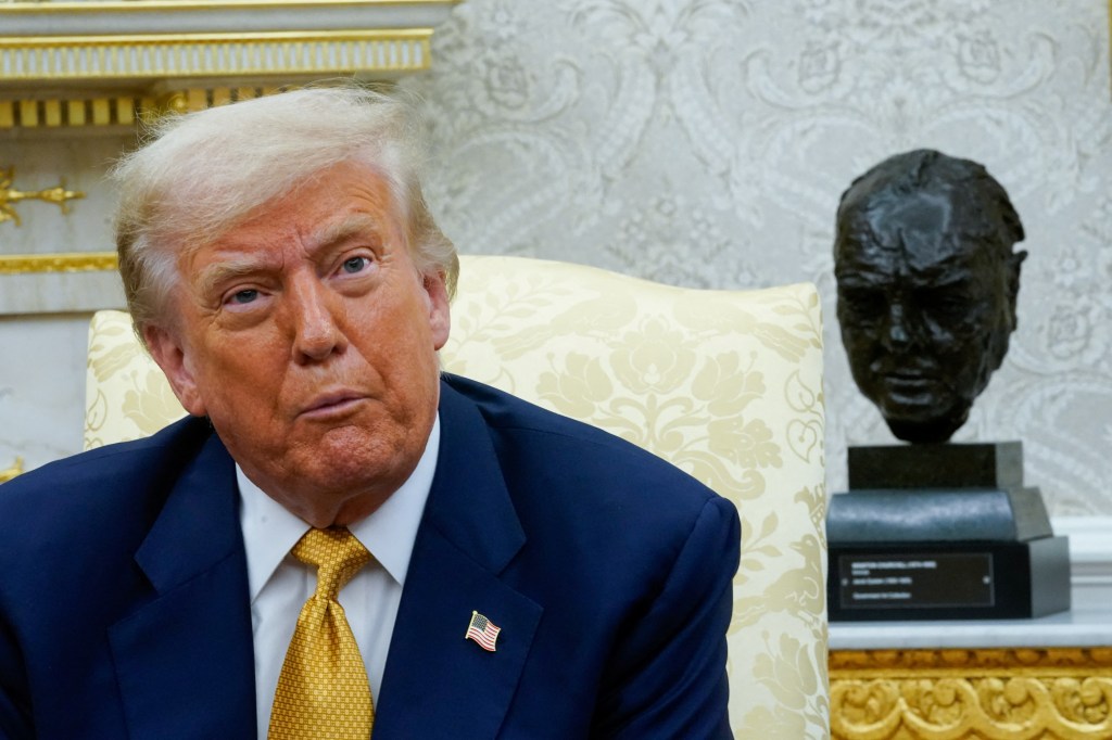 President Trump in the Oval Office.