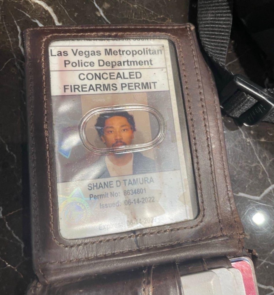 Concealed firearms permit for Shane D Tamura.
