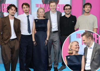Pamela Anderson and Liam Neeson pose with sons at ‘Naked Gun’ premiere after sparking dating rumors