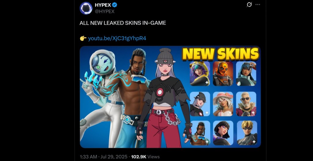 Fortnite Season 4 Skins Leak HypeX