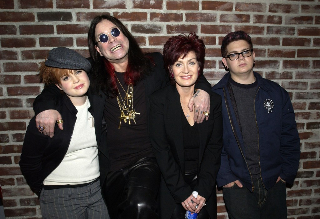 Kelly Osbourne, Sharon Osbourne, Ozzy Osbourne and Jack Osbourne in 2002