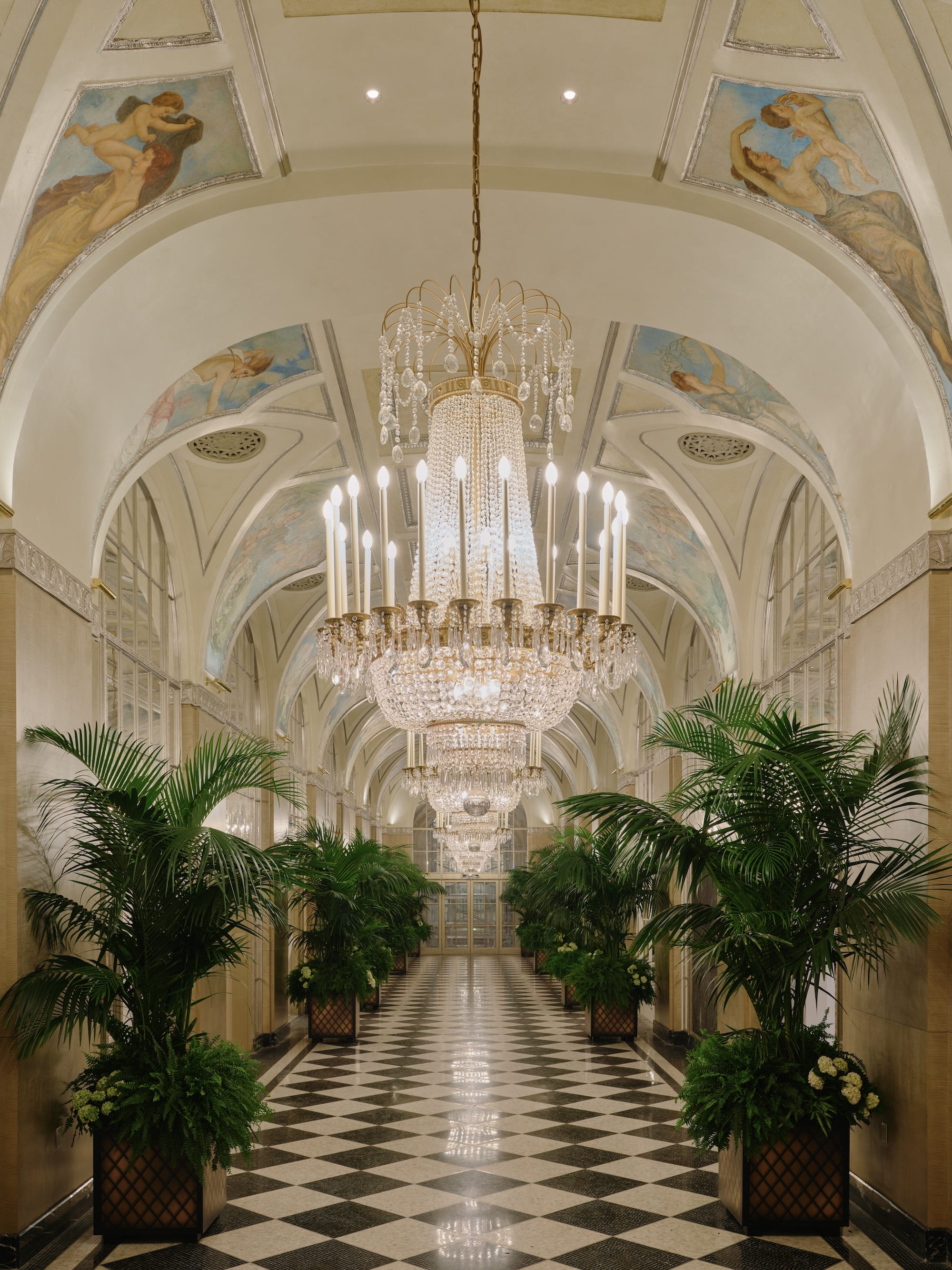 The Silver Corridor at the Waldorf Astoria New York.