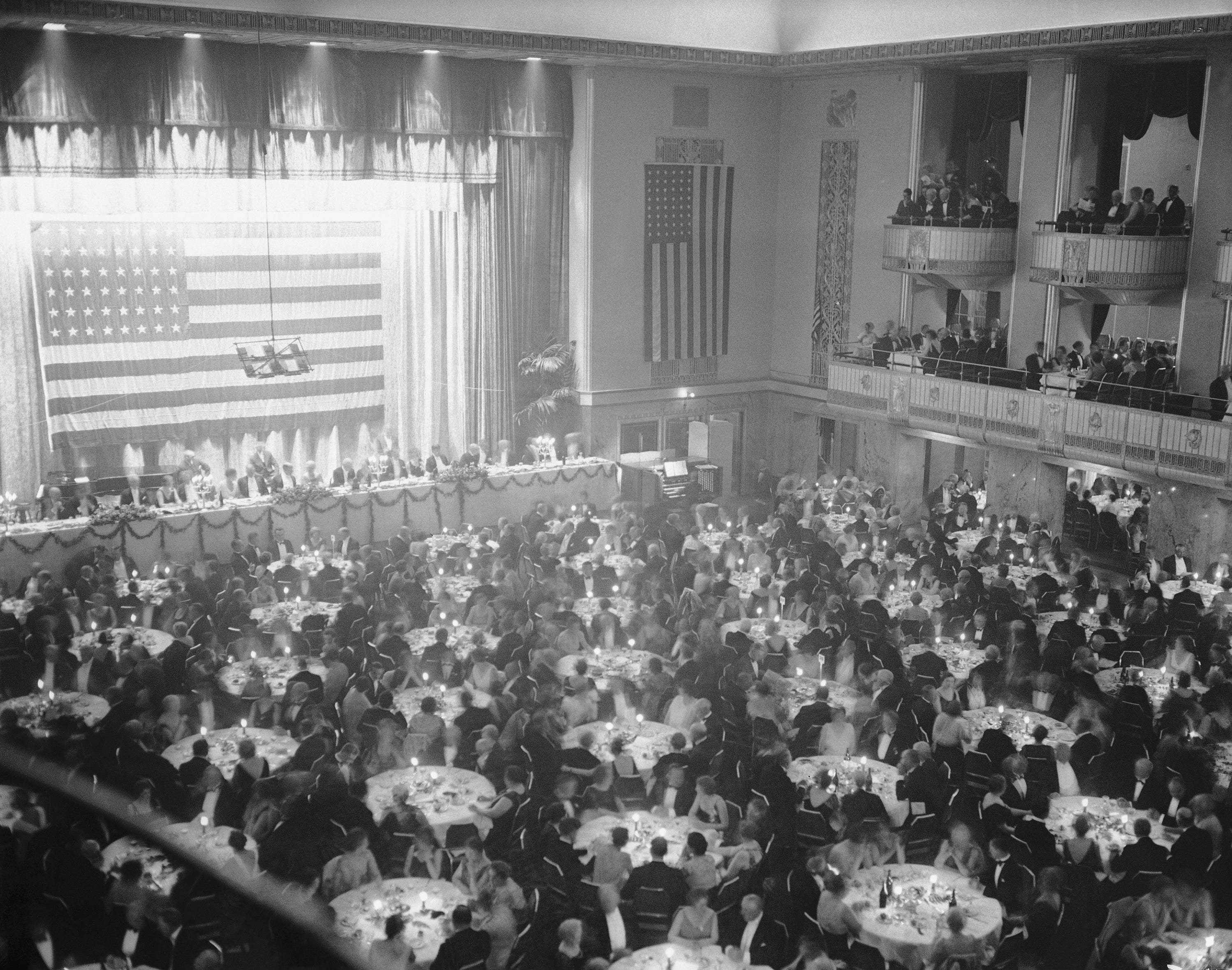 The Waldorf Astoria's Grand Ballroom in 1933.
