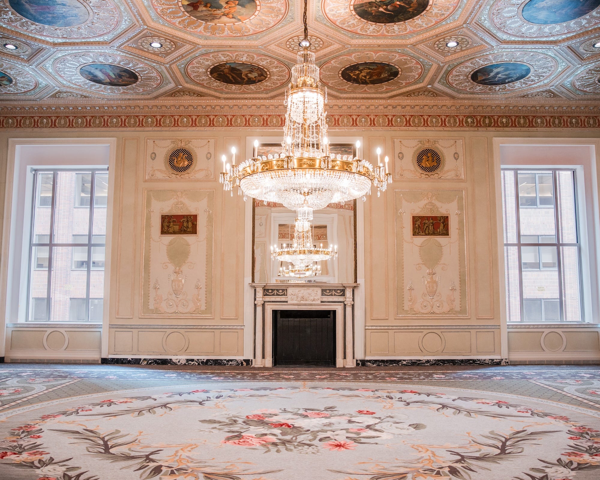 The Basildon Room at the Waldorf Astoria.