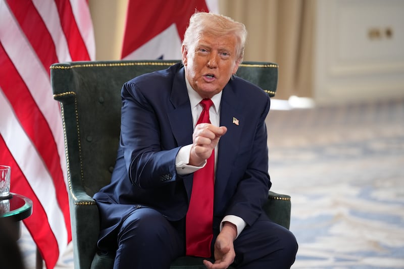 President Donald Trump broke with Israeli Prime Minister Benjamin Netanyahu over the humanitarian crisis in Gaza on July 28 while speaking in Turnberry, Scotland.