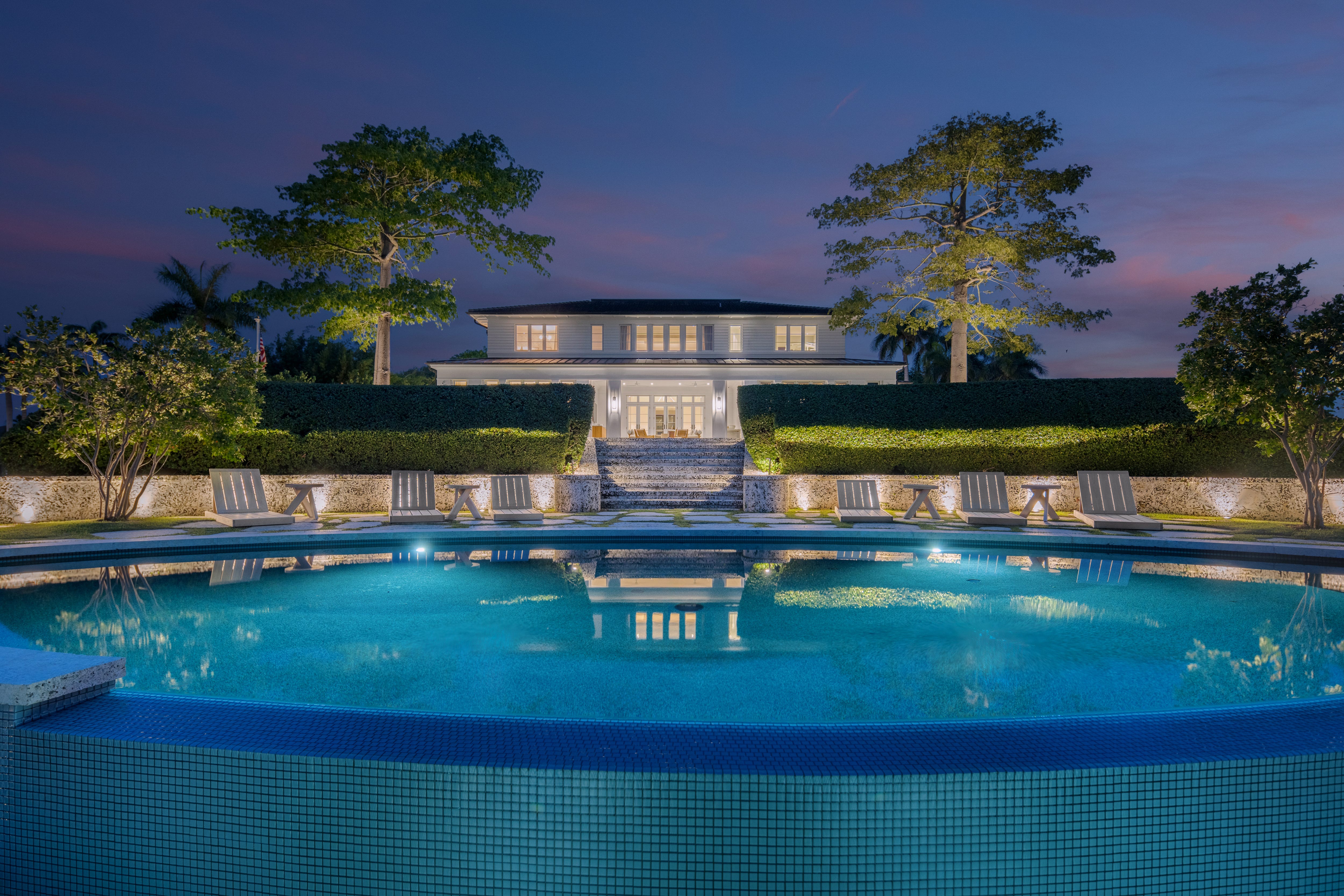 pool at night