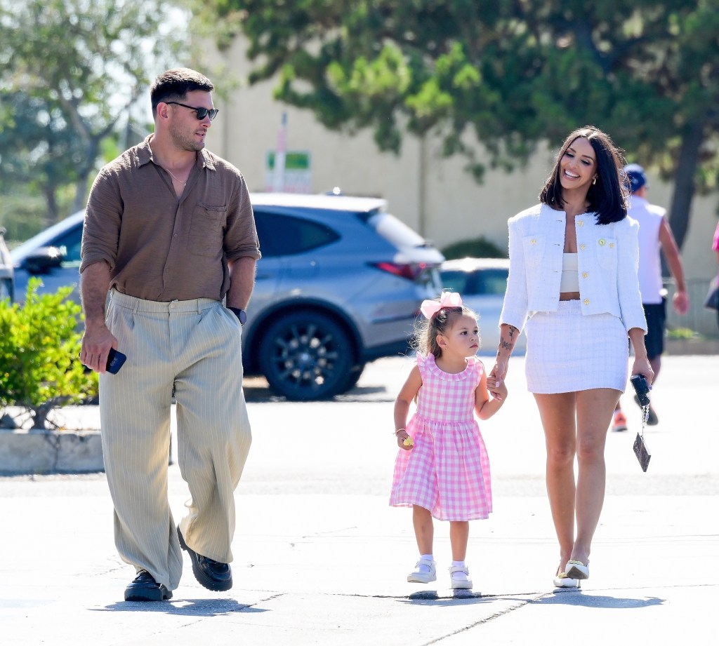 Brock Davies, Scheana Shay and their daughter, Summer Moon