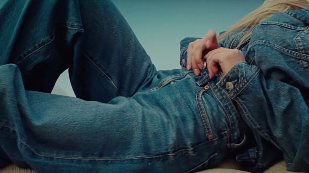Sydney Sweeney's American Eagle Outfitters jeans ad.