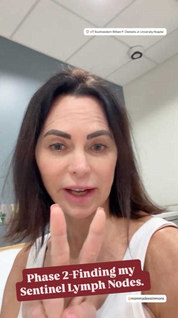 D'Andra Simmons about to get surgery after being diagnosed with breast cancer.