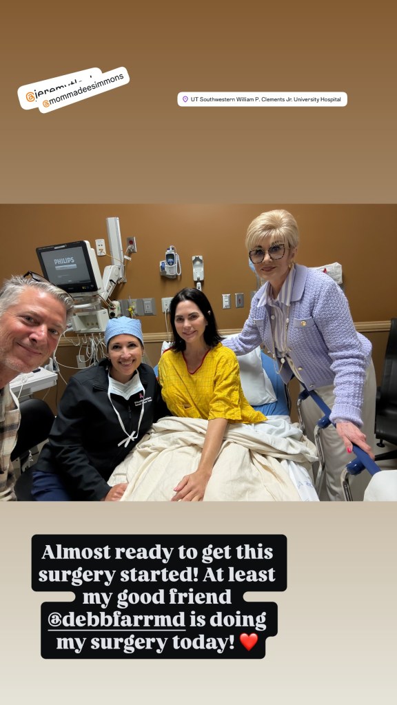 D'Andra Simmons about to get surgery after being diagnosed with breast cancer.