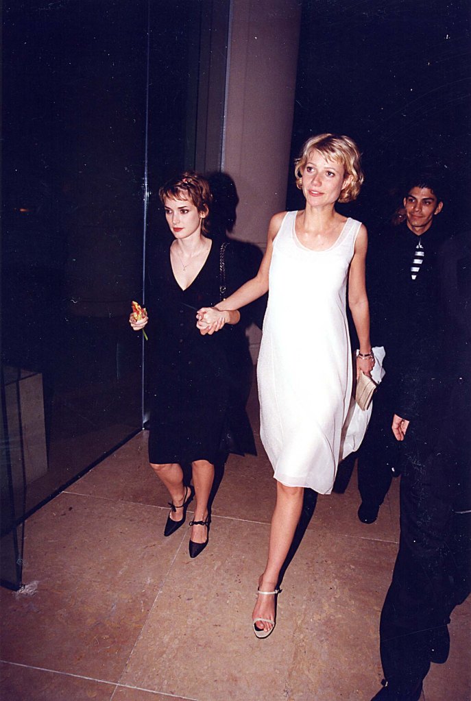 Winona Ryder and Gwyneth Paltrow during 1998 Golden Globe Awards in Los Angeles, Calif.