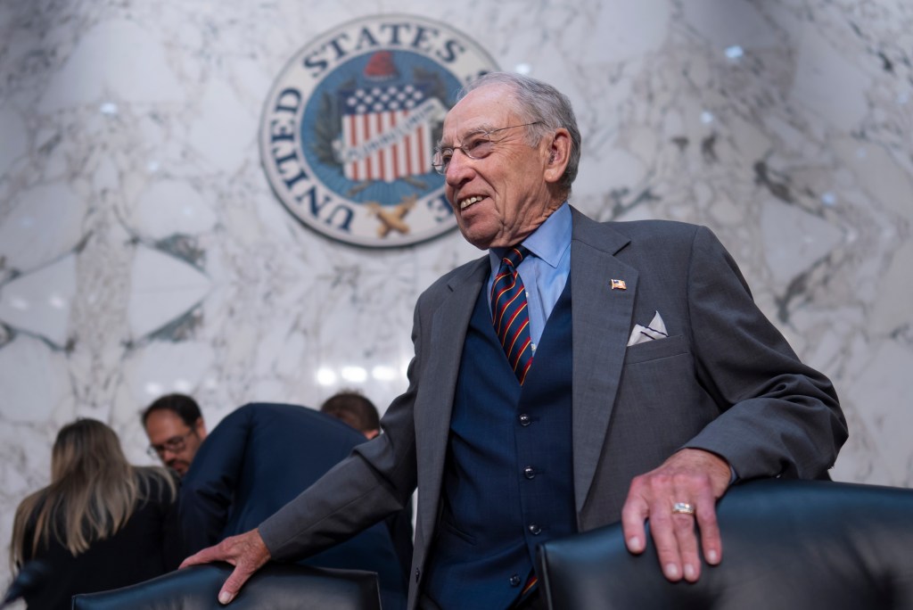 Senator Chuck Grassley at the Capitol.