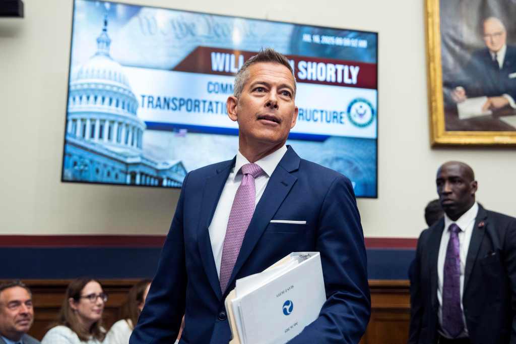 Secretary Sean Duffy at a House Transportation and Infrastructure Committee hearing.