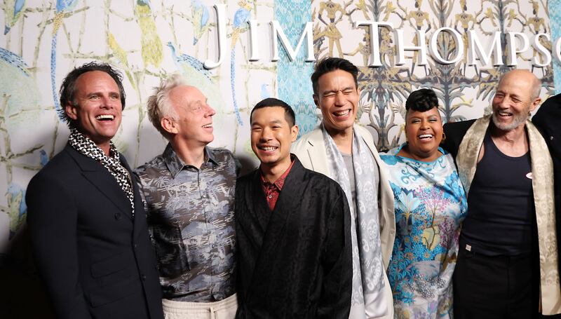 Walton Goggins, Mike White, Tayme Thapthimthong, Dom Hetrakul, Natasha Rothwell and Jon Gries attend Jim Thompson's soiree celebrating HBO series