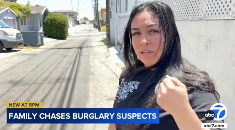 Ortiz — who works as a personal fitness trainer — caught up to the car before they could make their escape, where she used her bare hand to break the BMW’s rear window.