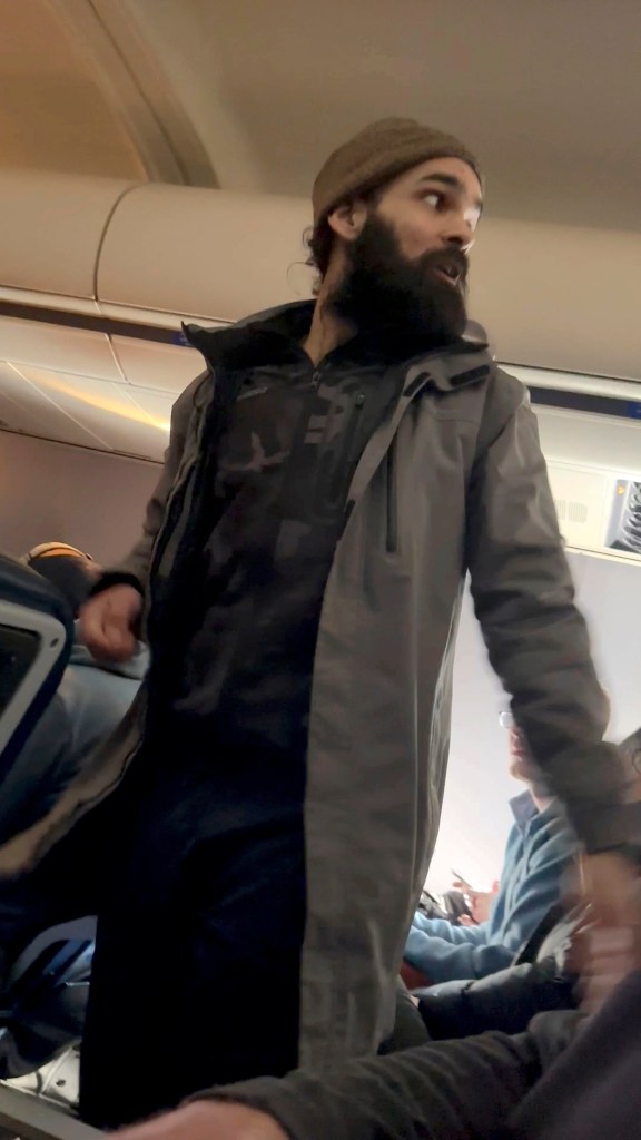 Francisco Severo Torres on an airplane.