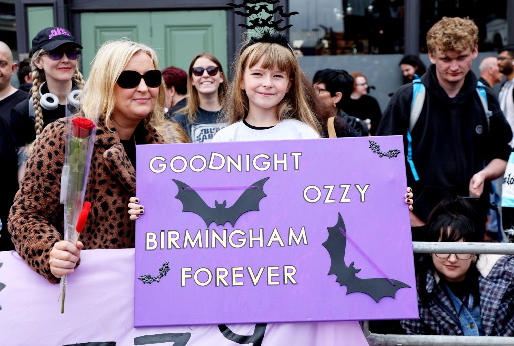 Ozzy Osbourne's procession Wednesday
