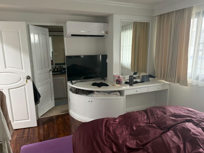 second bedroom in bangkok apartment