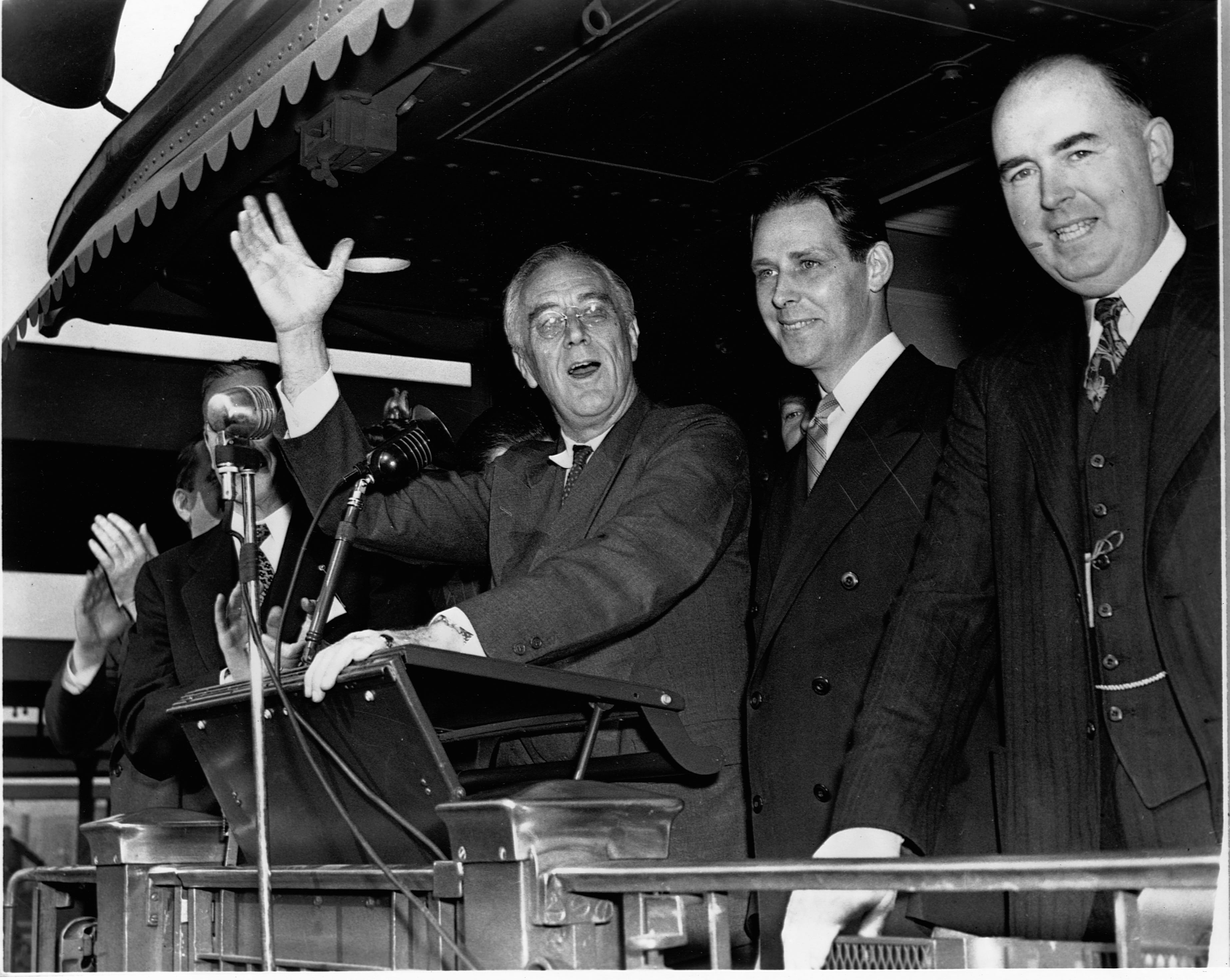 roosevelt on us car one presidential train car
