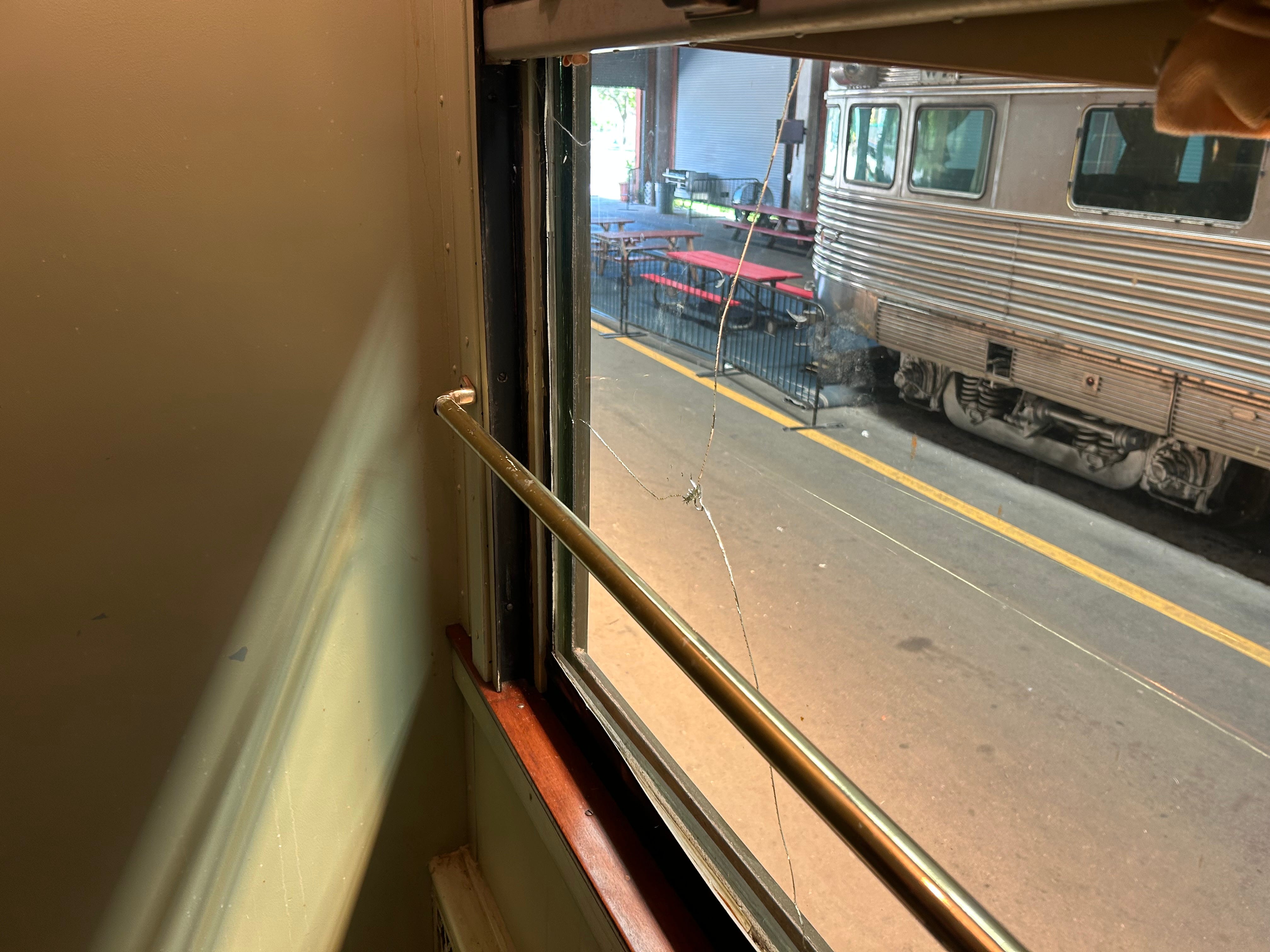 hurricane damage presidential train car