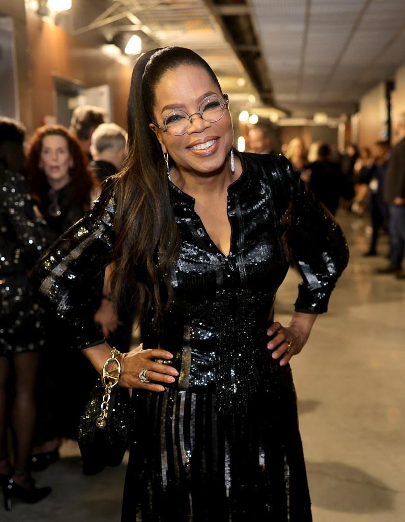 Oprah Winfrey at February 2024 Grammys