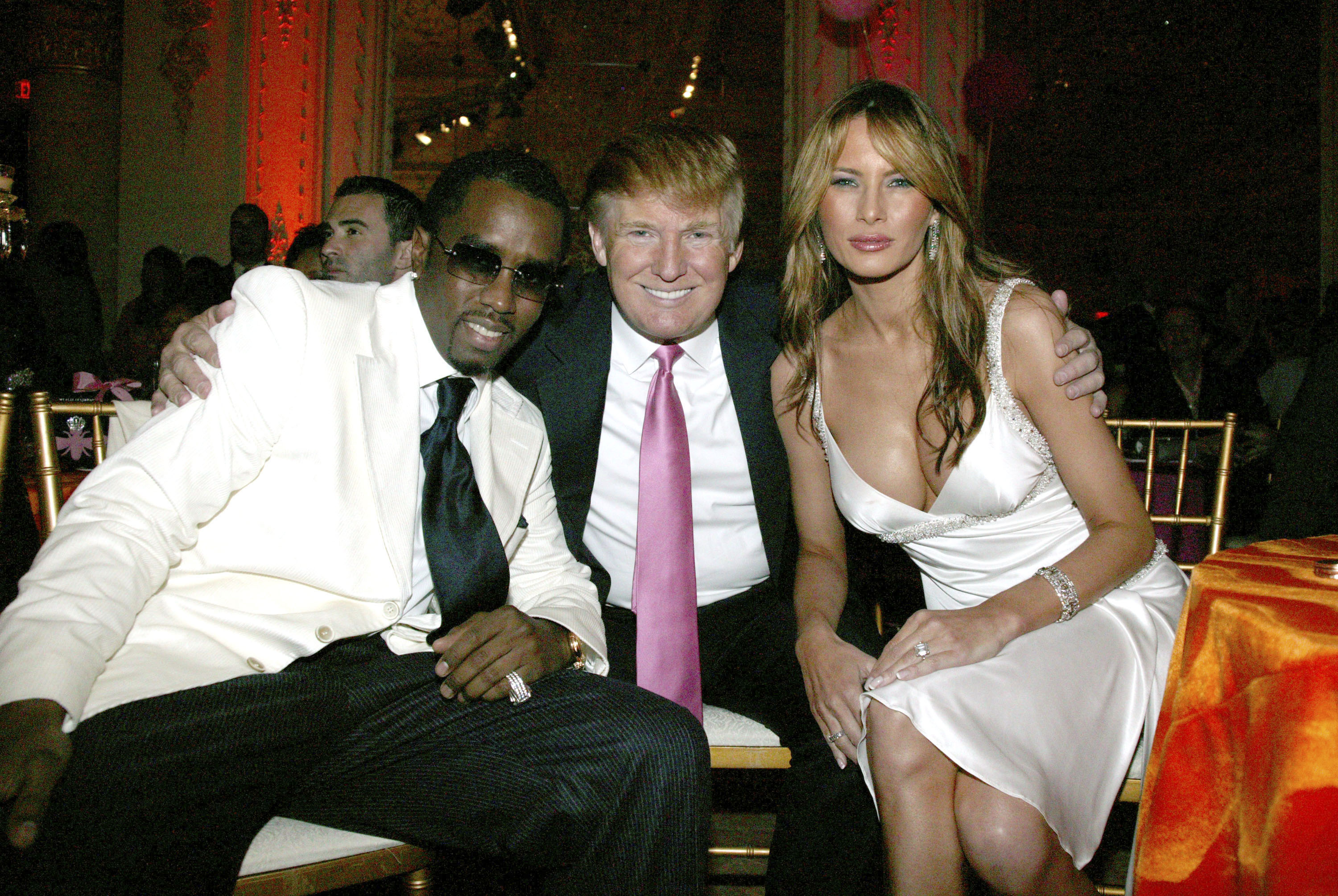 Sean Combs, Donald Trump and Melania Trump