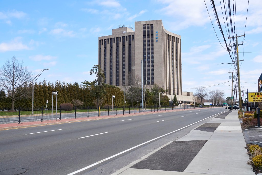 Nassau University Medical Center viewed from across the street.