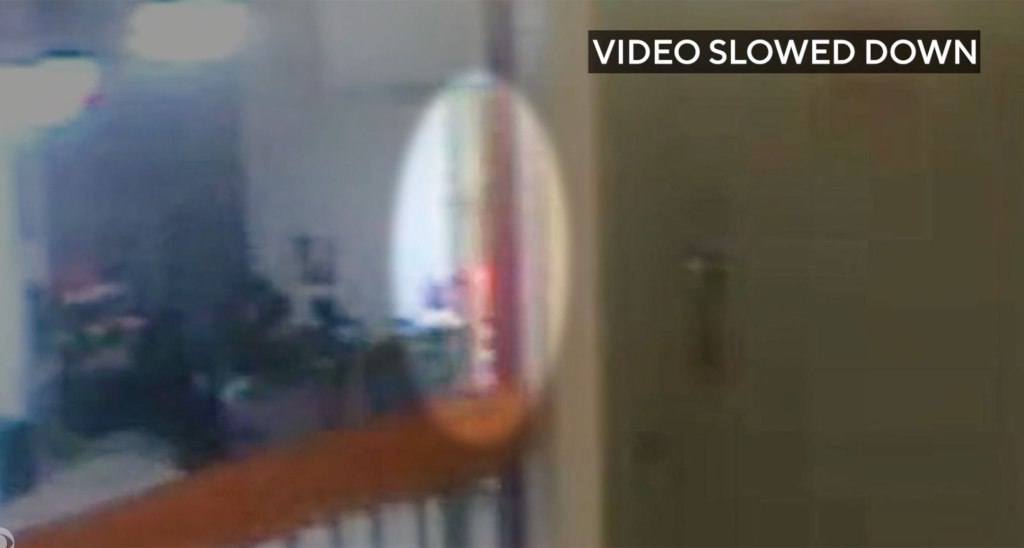 Slowed-down video of a security camera's field of view at a building's 10th floor.