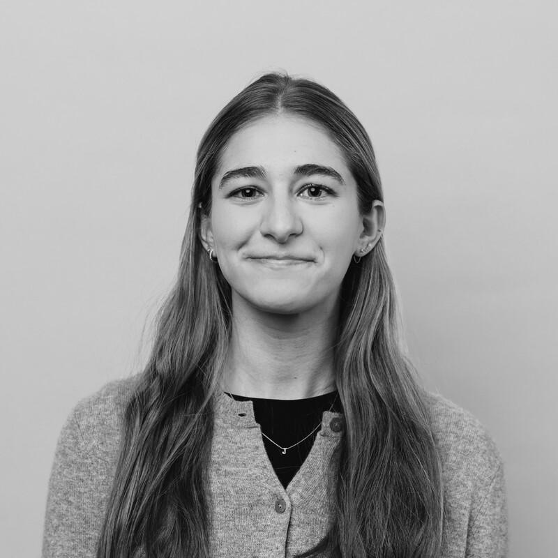 Black and white headshot of Julia Hyman.