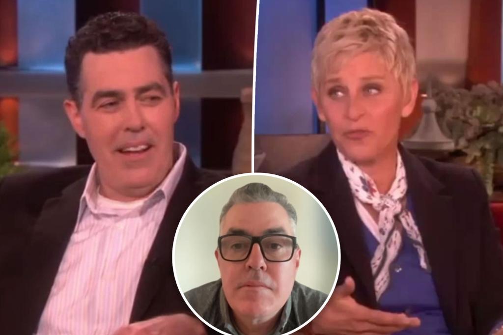 Adam Carolla recalls Ellen DeGeneres’ staff ‘cowering’ in fear on talk show set: ‘She’s not a nice person at all’