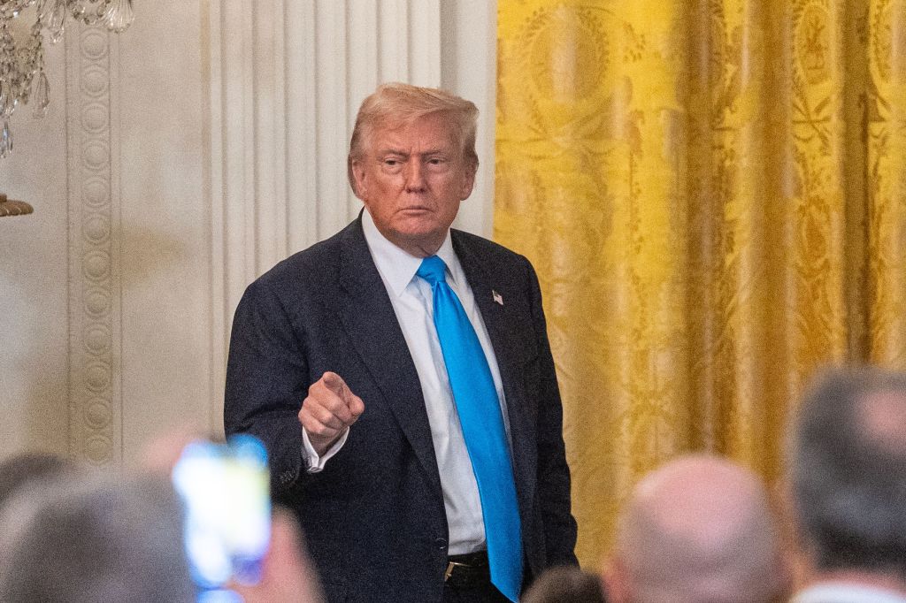President Donald Trump attends an event at the White House in Washington, DC, on July 30, 2025.