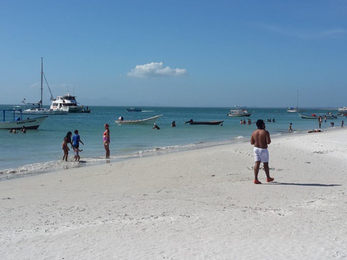 Venezuela beach on Coche Island