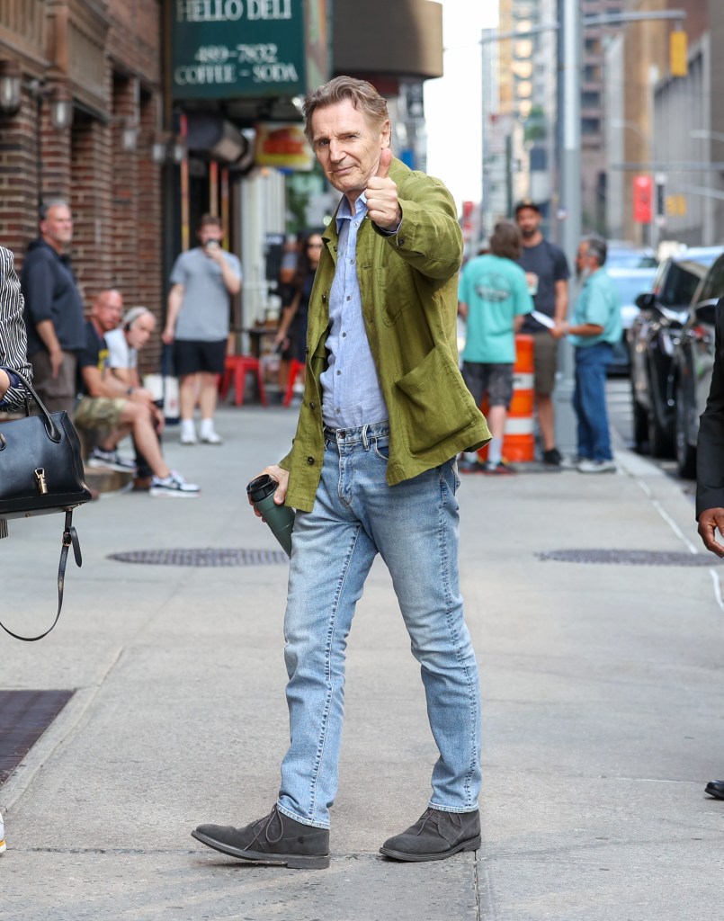 Liam Neeson in NYC Wednesday
