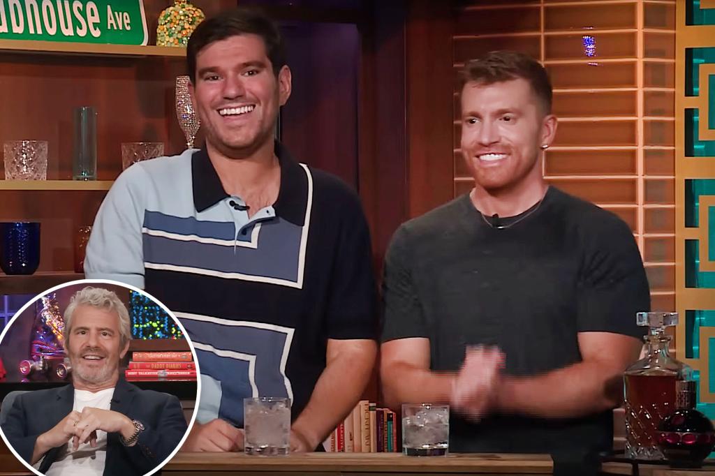 Virtual Reali-Tea’s Evan Real and Danny Murphy make ‘WWHL’ bartending debut
