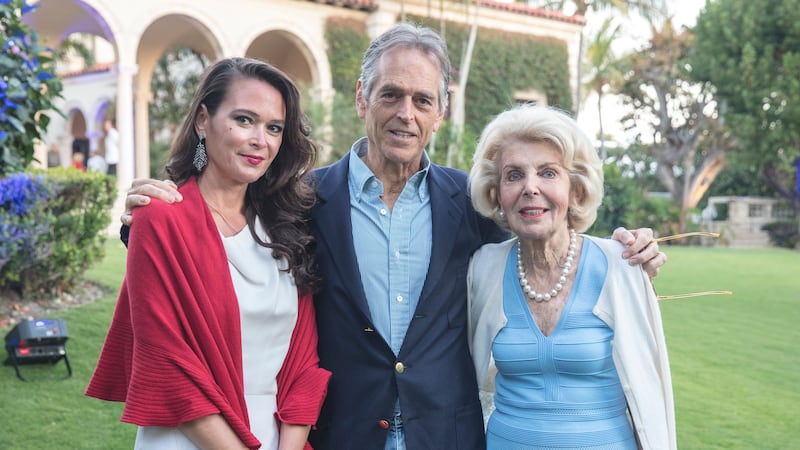 Gene Pressman and his wife, Christine, pictured with Gene's mother Phyllis Pressman. Gene was one of the Pressman siblings accused of helping his now-late mother carry out an elaborate tax fraud scheme.