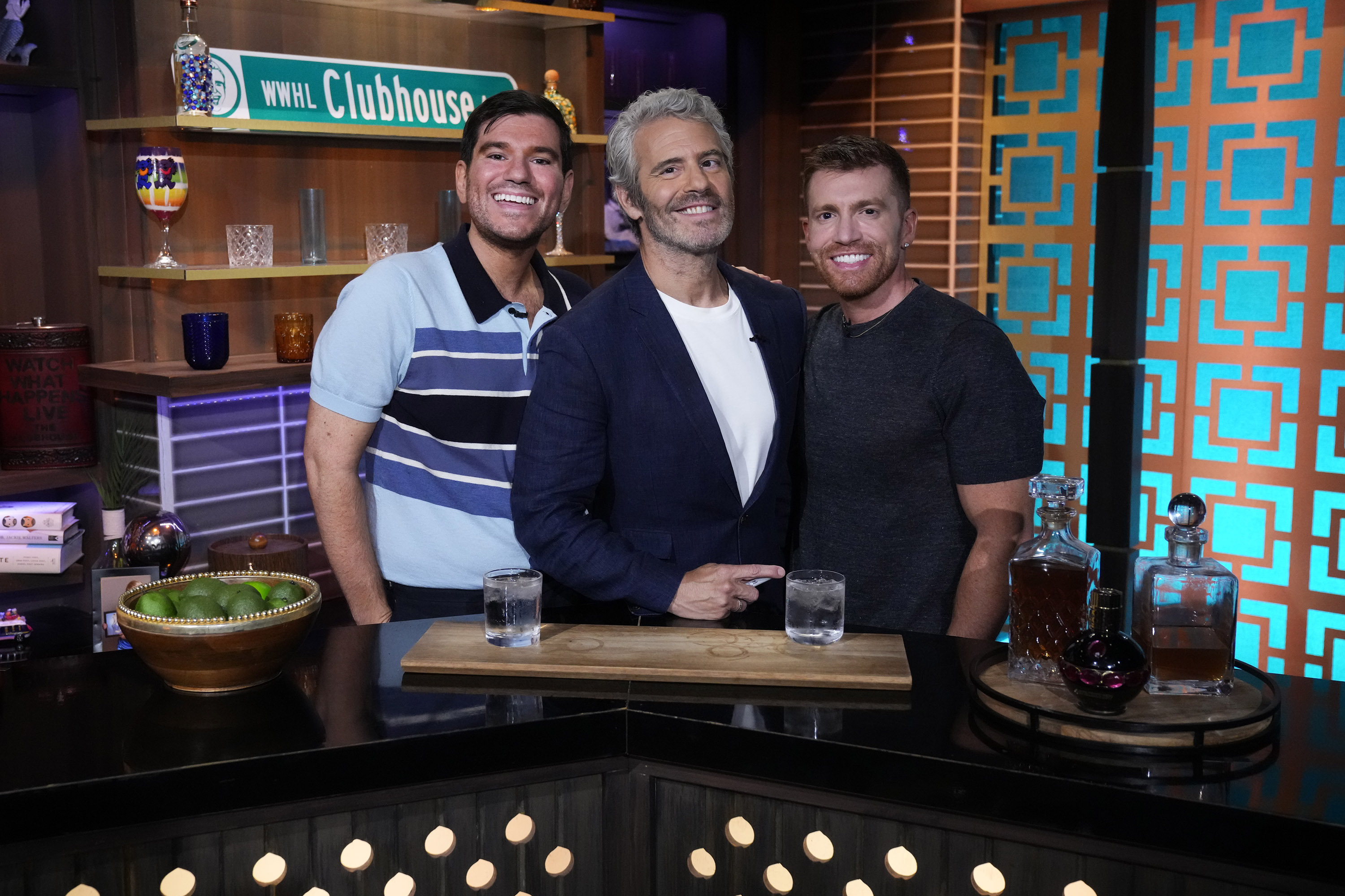 Danny Murphy, Andy Cohen and Evan Real
