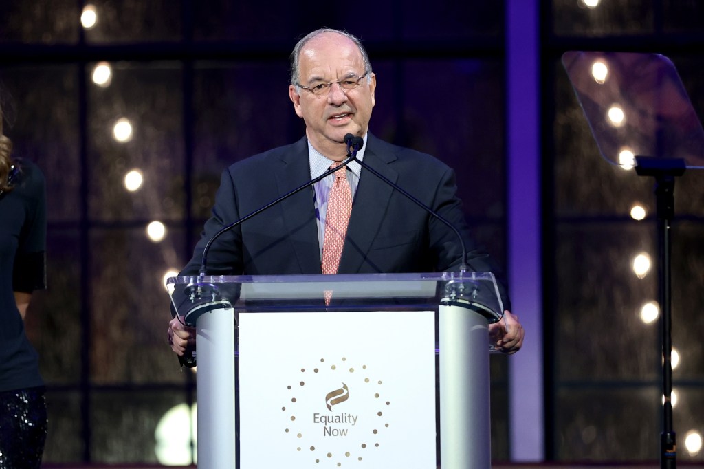 Jeffrey Goldstein speaking at the Equality Now 30th Anniversary Gala.