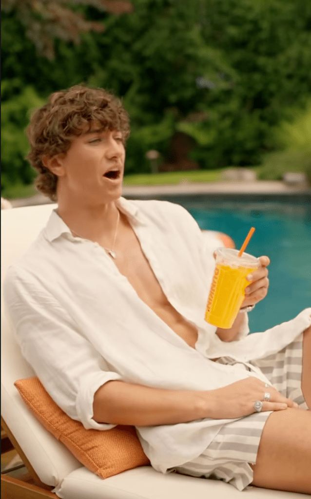 Gavin Casalegno in his Dunkin' ad.