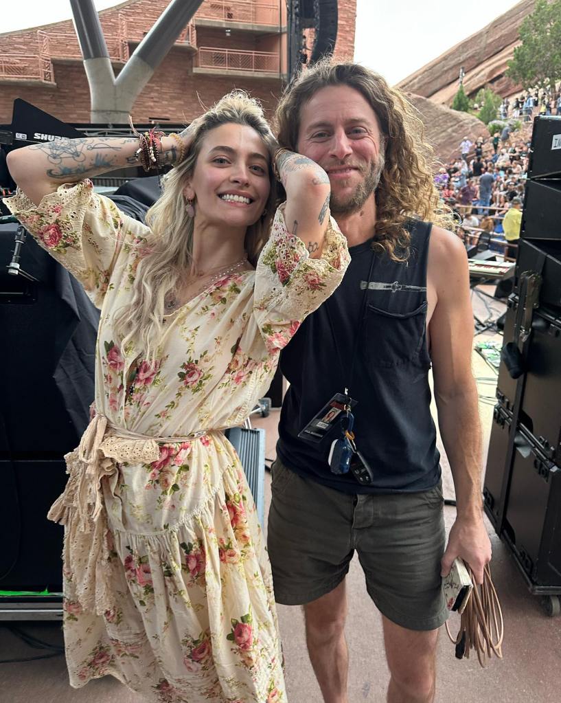 Paris Jackson and Justin Long during her tour with Incubus and Manchester Orchestra.
